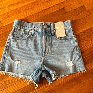 MADEWELL-nwt the perfect jean short